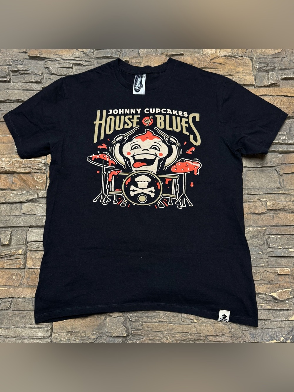Johnny Cupcakes House Of Blues Shirt Men’s Large Boston Black Premium Tee